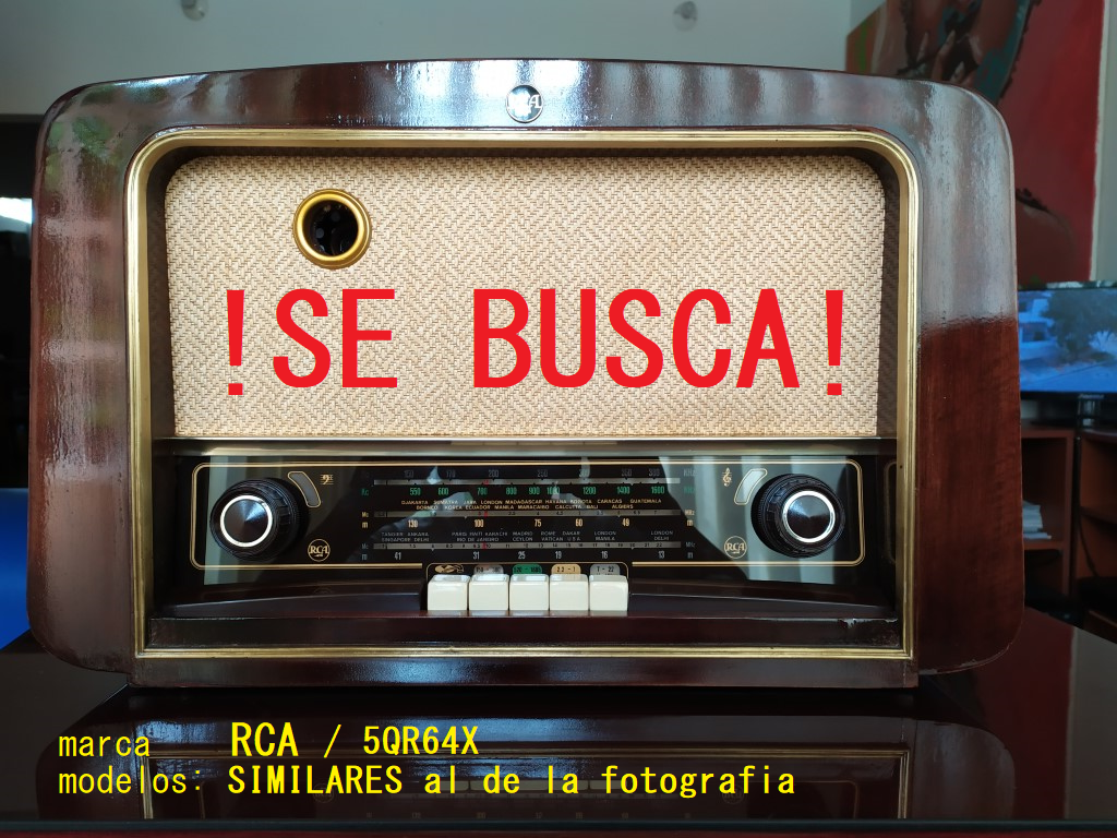 RADIO RCA DE TUBOS 5QR64X